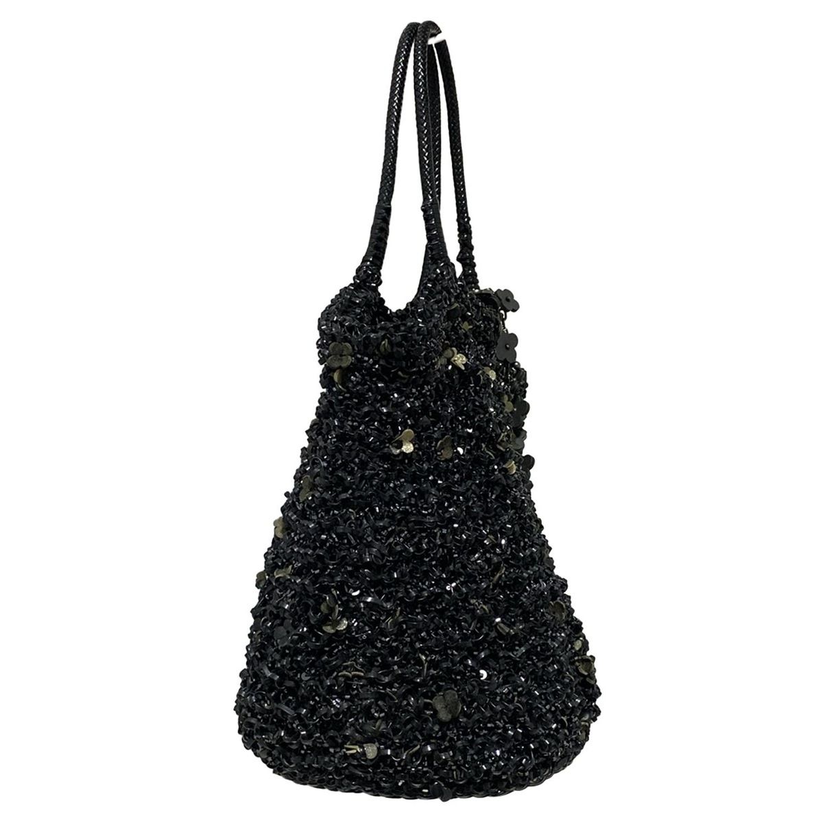 ANTEPRIMA(アンテプリマ) トートバッグ ワイヤーバッグ 黒 フラワー(花