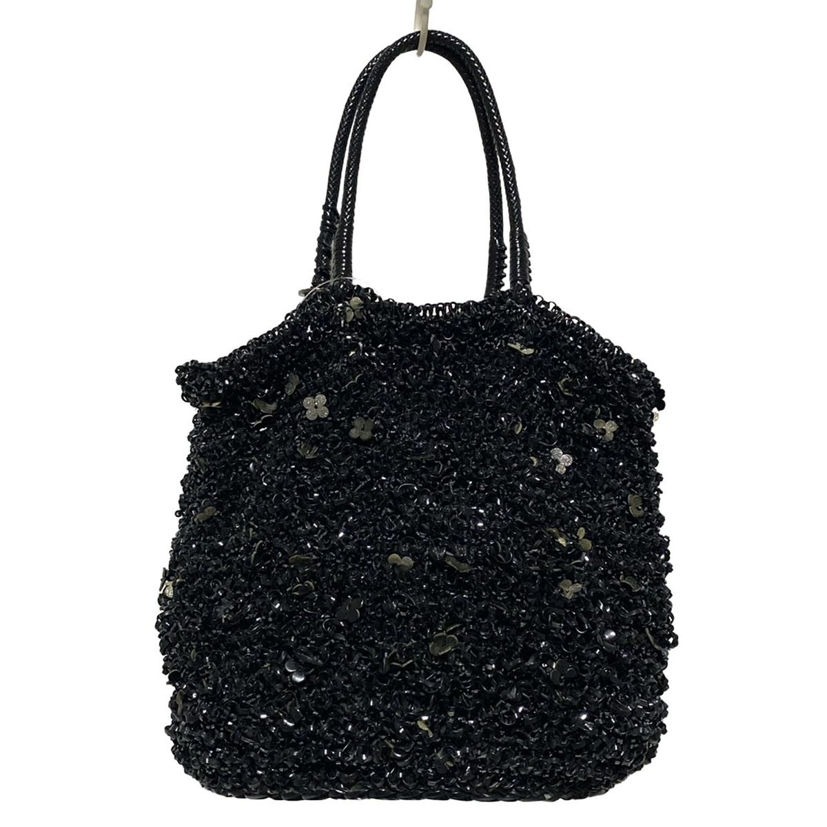 ANTEPRIMA(アンテプリマ) トートバッグ ワイヤーバッグ 黒 フラワー(花