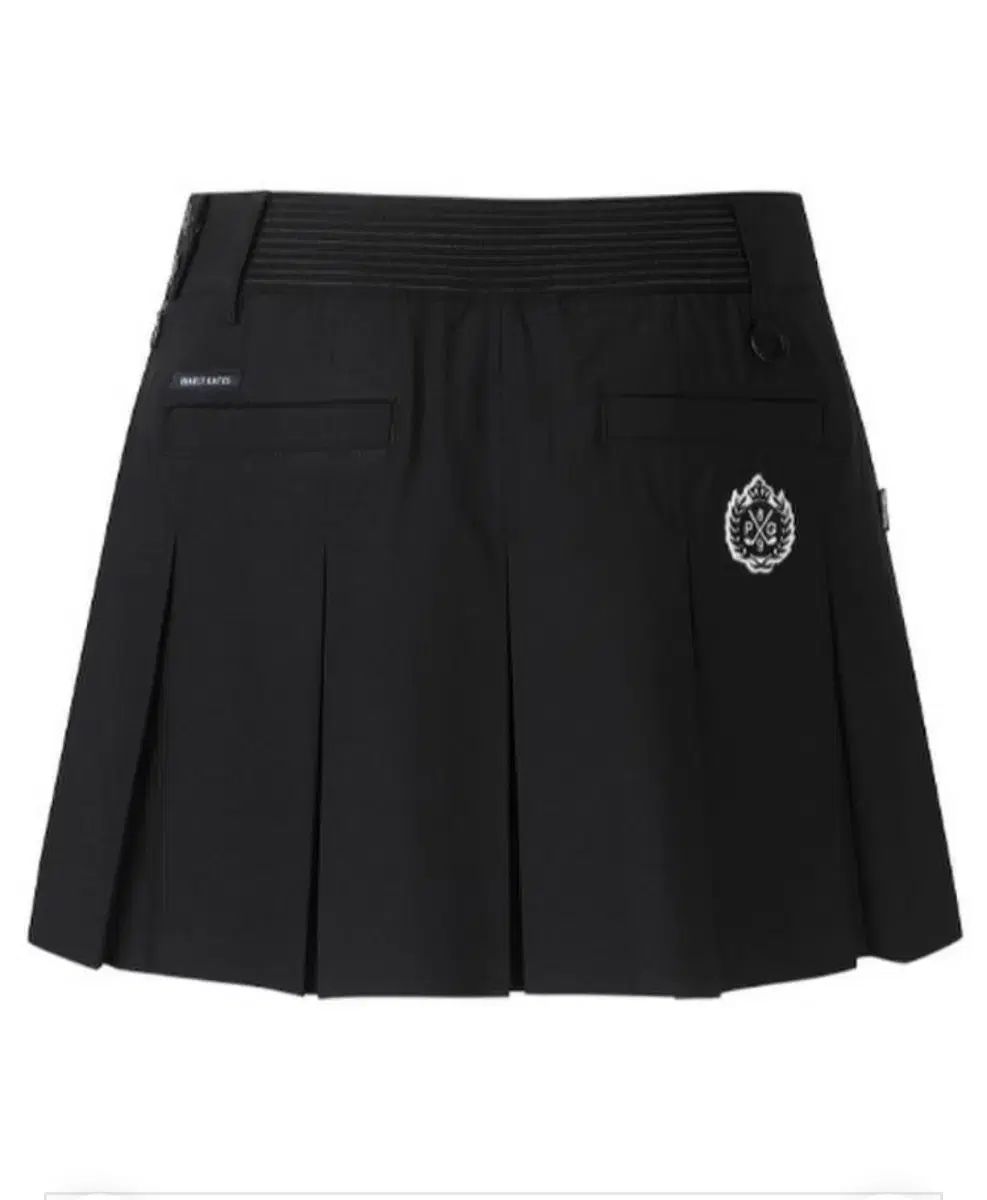 未使用級//パーリーゲイツ ブラック プリーツ ゴルフ スカート-1-55 66