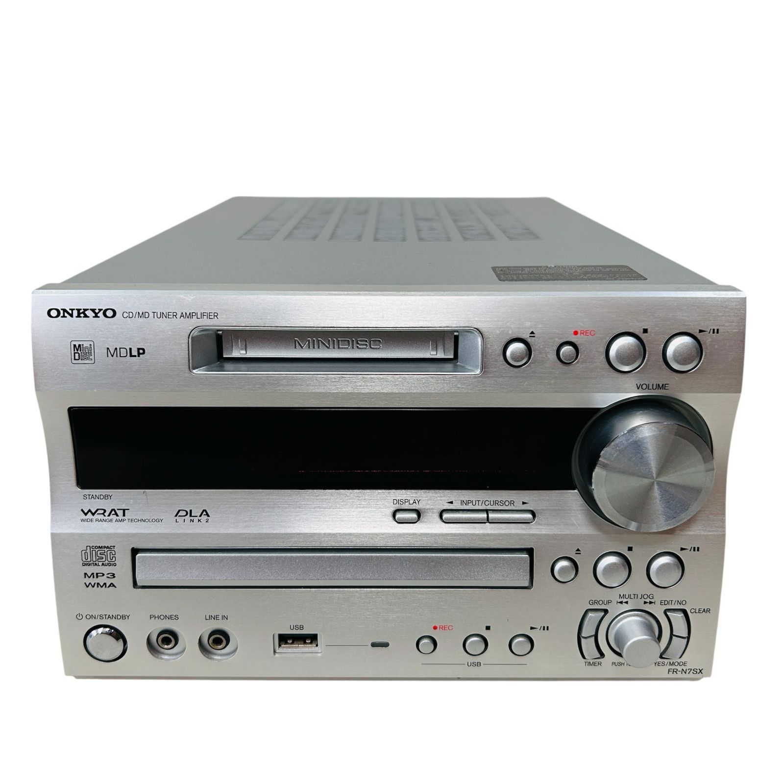 現状ジャンク品】ONKYO オンキョー CD/MD/USBレシーバー チューナー