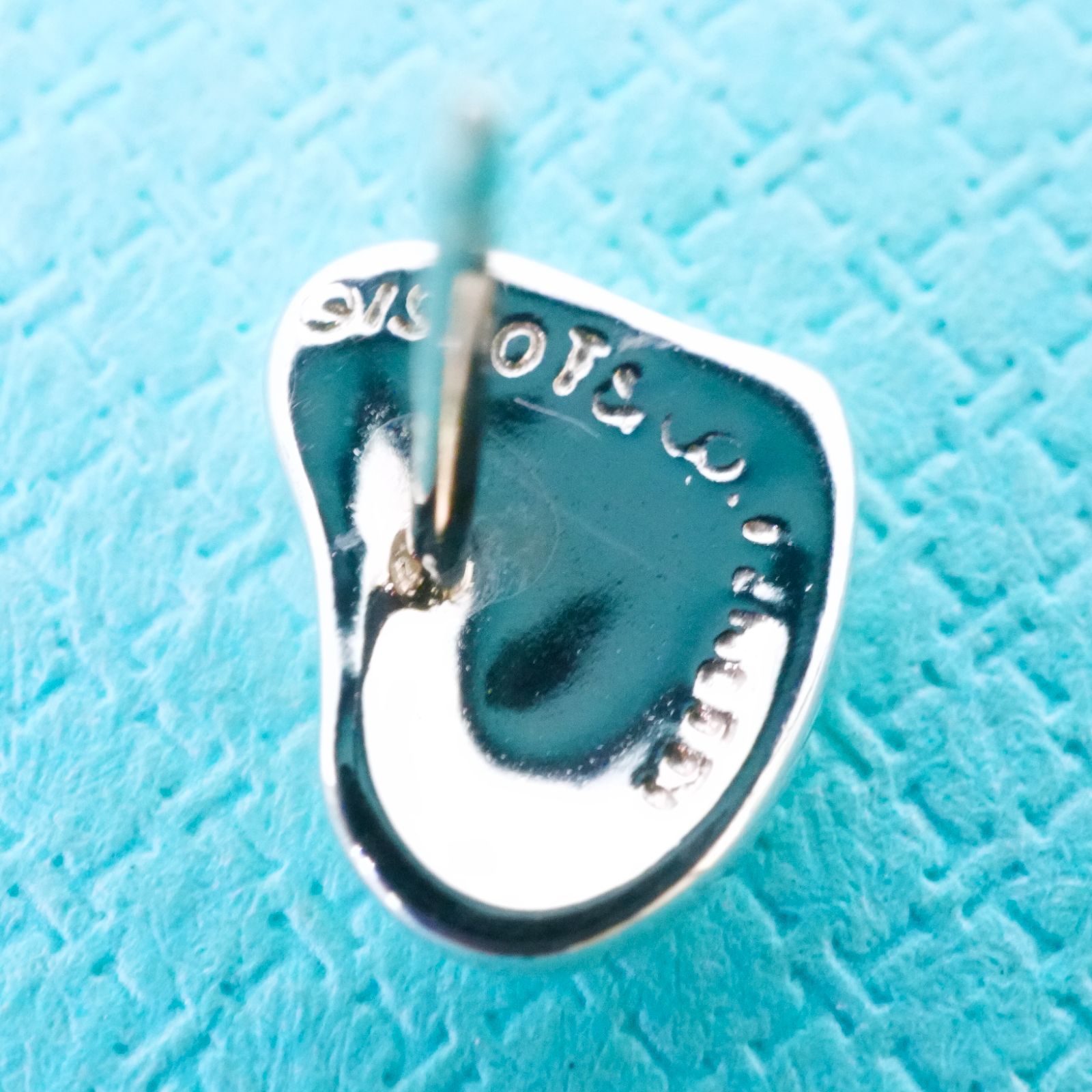 極美品 ティファニー ミニ フルハート ピアス ポスト14K/25-2582