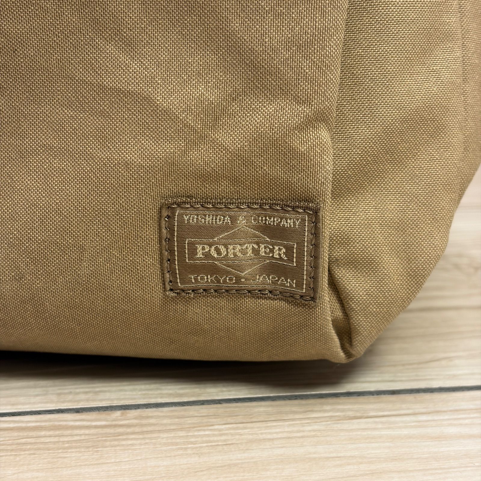 mOc-1.PORTER ベージュ ショルダーバッグ・中古美品 mOc-1.PORTER ベージュ ショルダーバッグ・中古美品