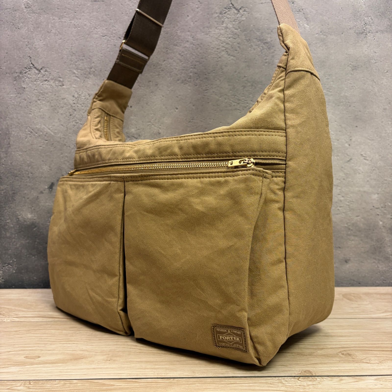 ✨PORTER ドラフト ショルダーバッグ ベージュ 吉田カバン 定番モデル 