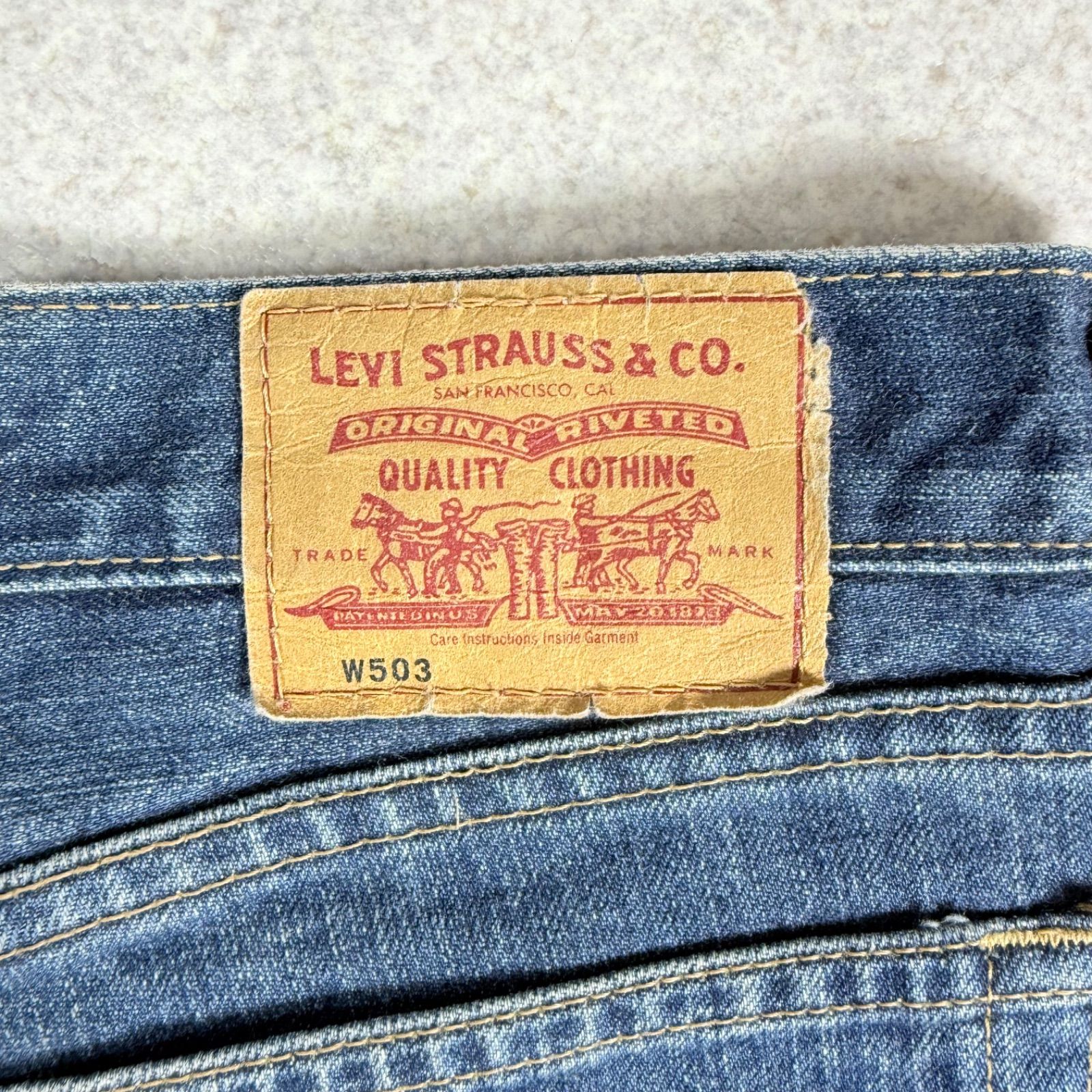 Levi's リーバイス 503 ストレート デニムパンツ デニム ウォッシュ系