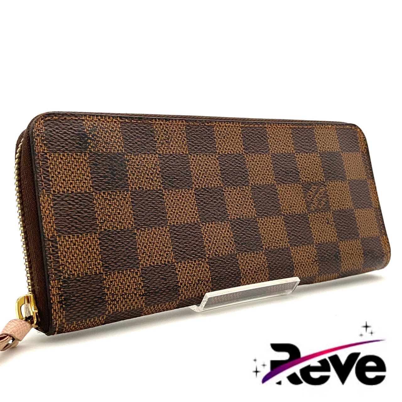 ルイヴィトン ポルトフォイユ クレマンス ダミエエベヌ ローズバレリーヌ 長財布 ルイヴィトン ダミエ ポルトフォイユ クレマンス 長財布 ローズバラ