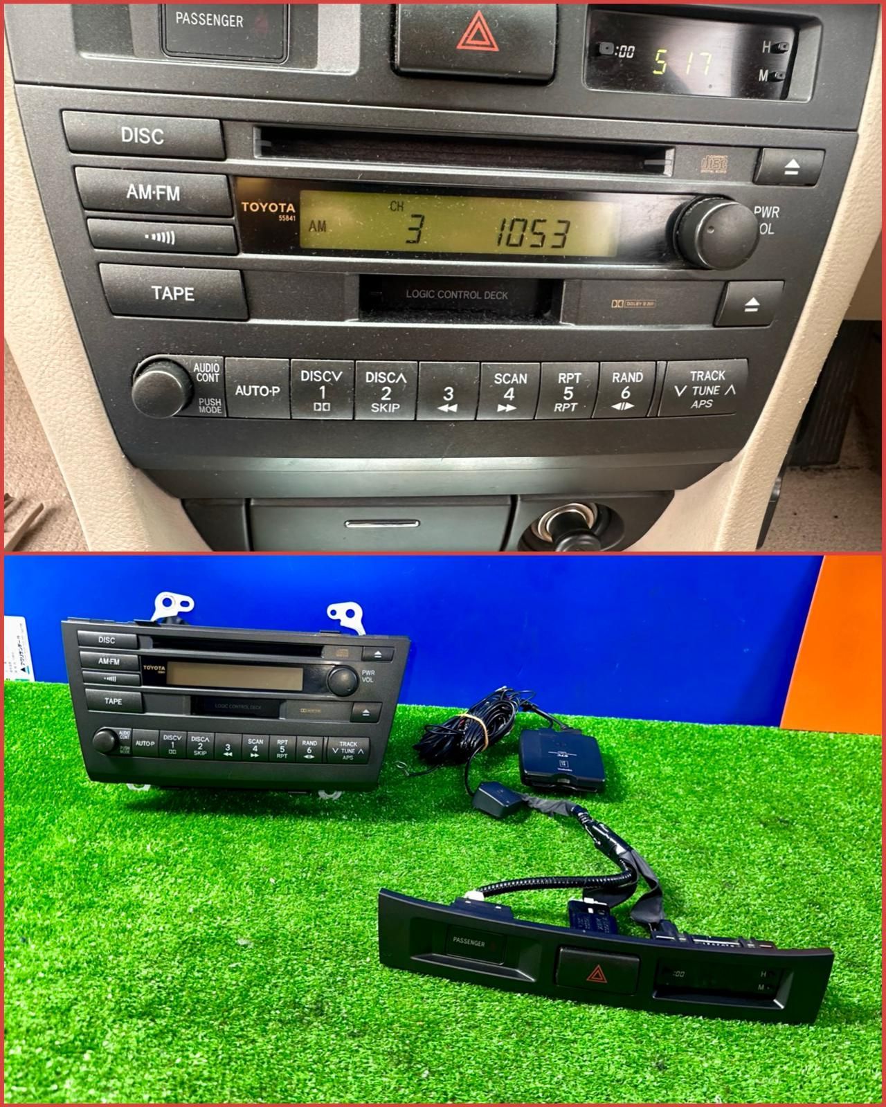 ZT-4057] 操作確認 CD／テープ／AM/FMプレーヤー 86120-2A431 タイ製＋