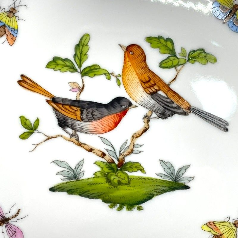 HERENDヘレンド ロスチャイルドバード 19cmプレート HEREND ヘレンド プレート 19cm ロスチャイルドバード 金彩 マルチ