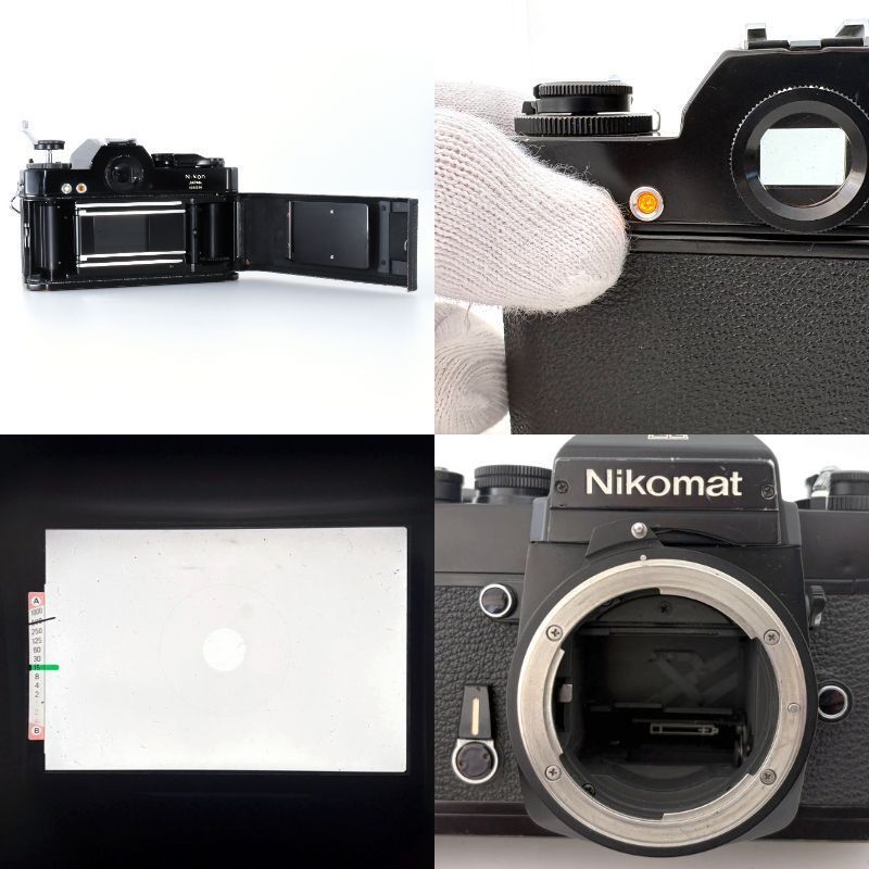 良品:Nikomat EL BK +NIKKOR300mmf4.5セット タイマー時々微妙【ニコン】Nikon Nikomat EL ブラック フィルム一眼