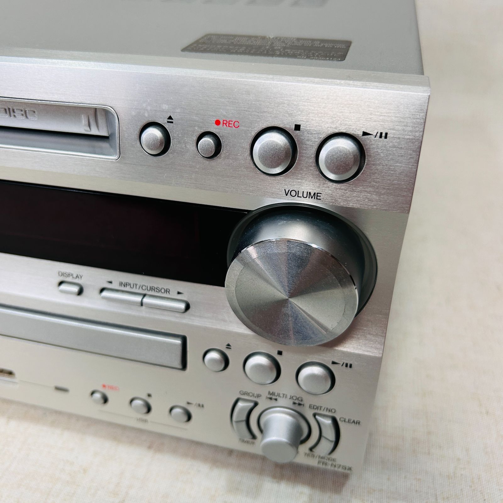 現状ジャンク品】ONKYO オンキョー CD/MD/USBレシーバー チューナー