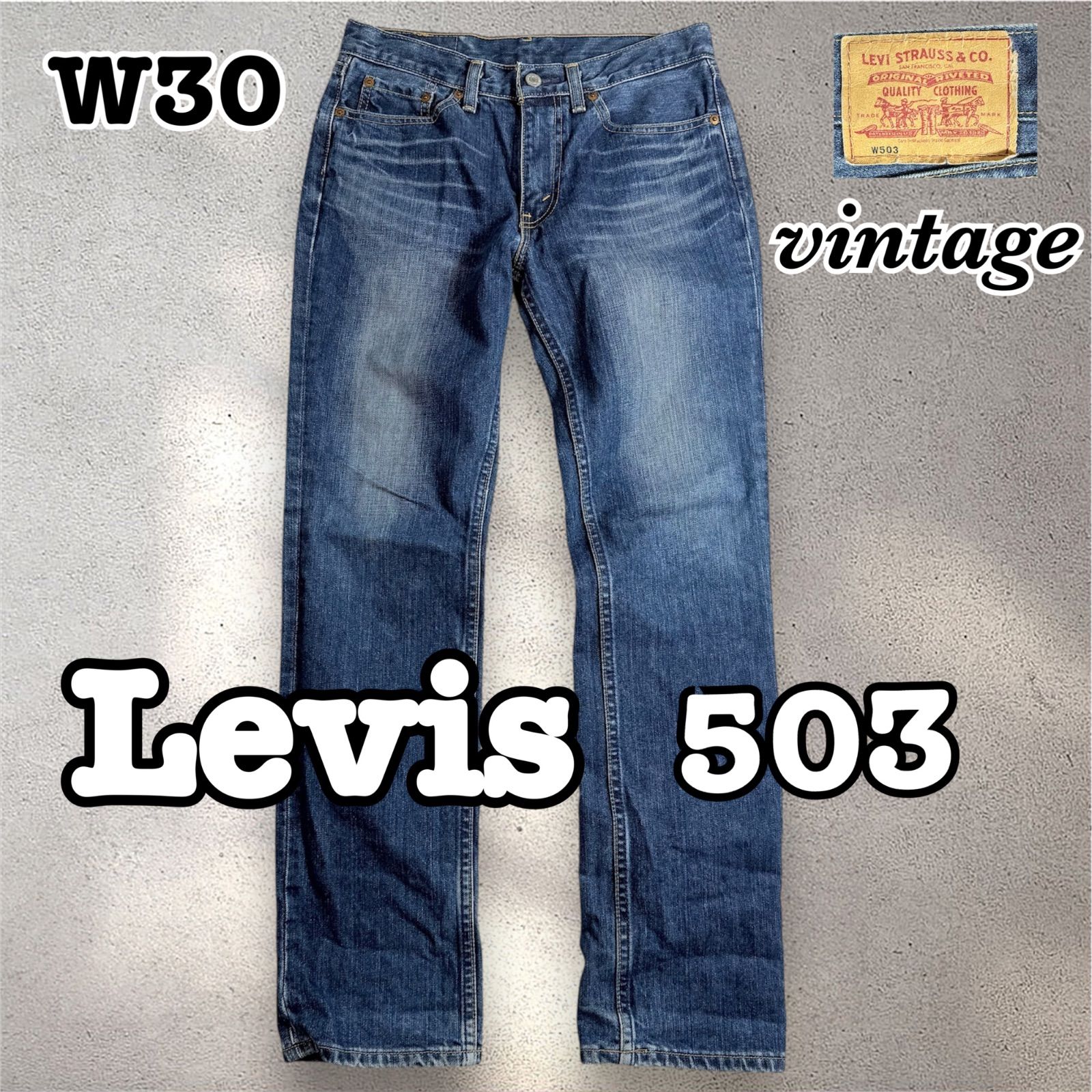 Levi's リーバイス 503 ストレート デニムパンツ デニム ウォッシュ系