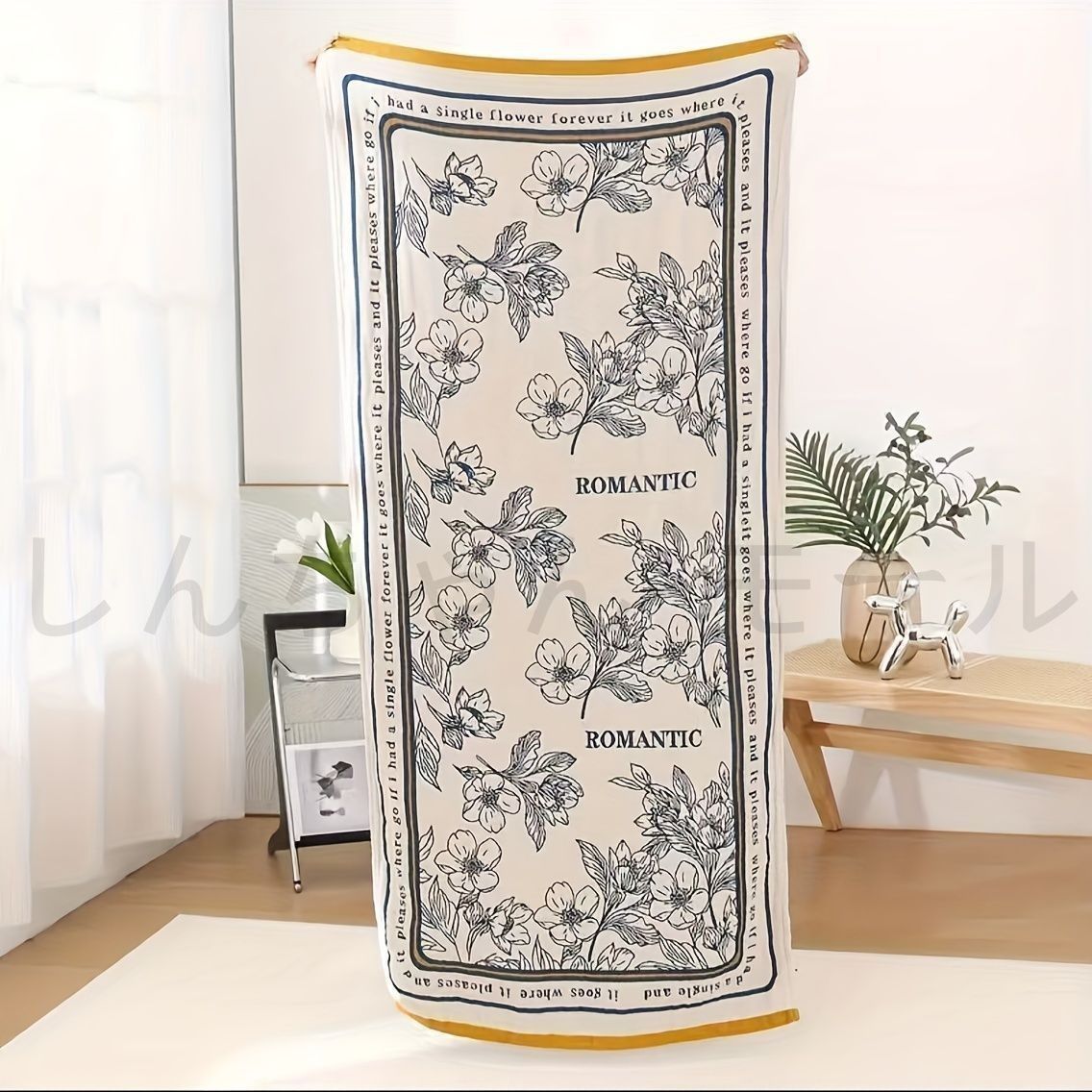 タオルケット可愛い タオルケット 花柄 未使用ホットマン BED