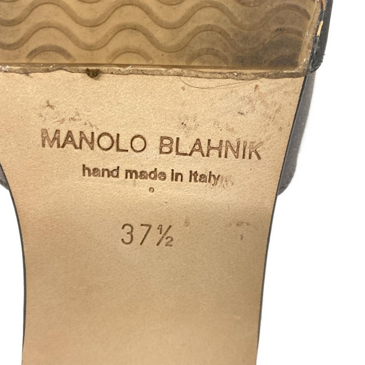 MANOLO BLAHNIK(マノロブラニク) サンダル 37 1/2 レディース - グレー