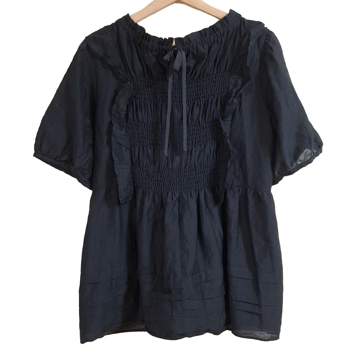 Rose Tiara(ローズティアラ) チュニック サイズ46 XL レディース - 黒