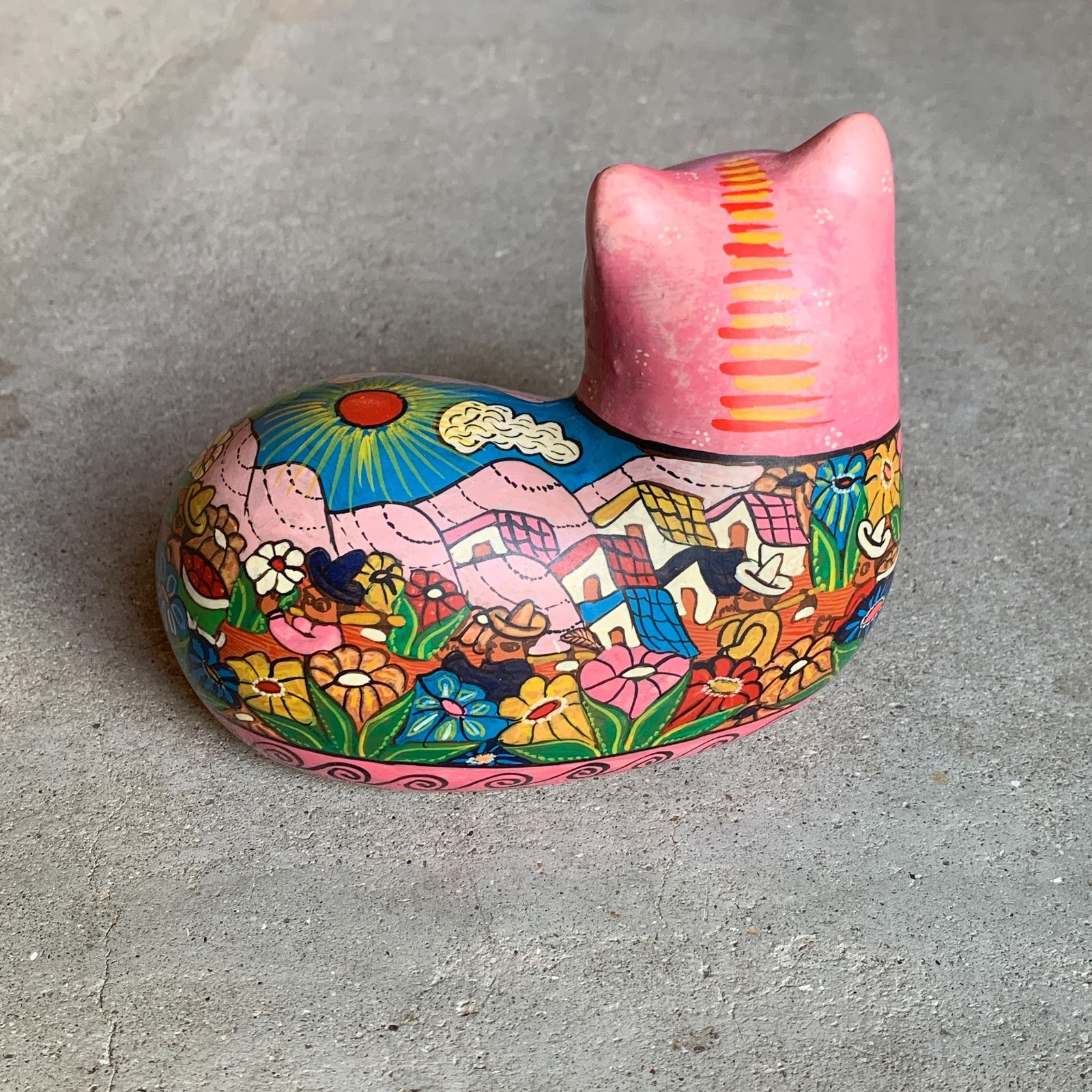 ヴィンテージ メキシコ トナラ焼 ねこ 猫 陶器 /HM-0216 - メルカリ