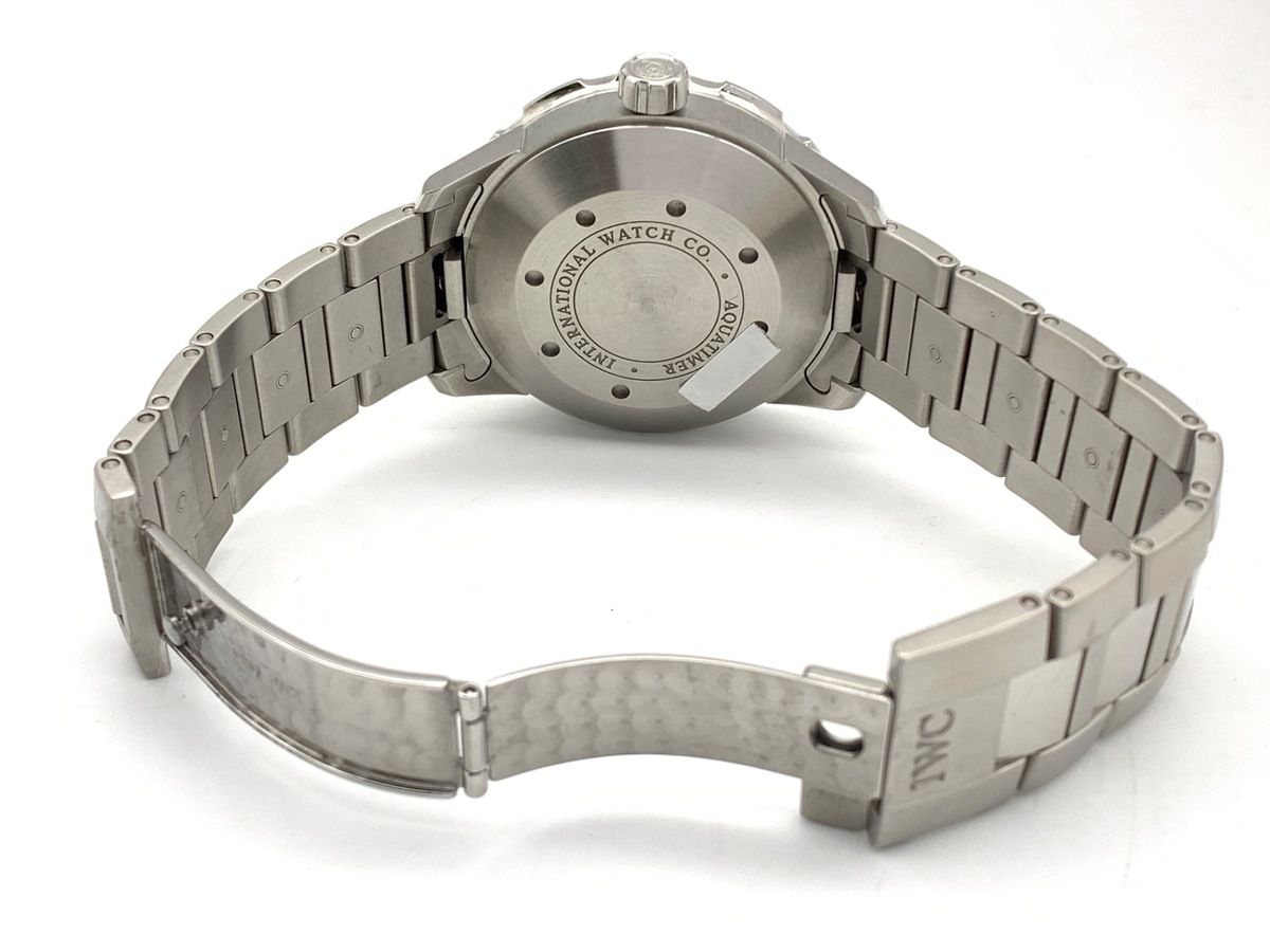  IWC アクアタイマー オートマティック2000 ブラック IW356801 ステンレススティール 大人向け 自動巻き時計 腕時計(アナログ)