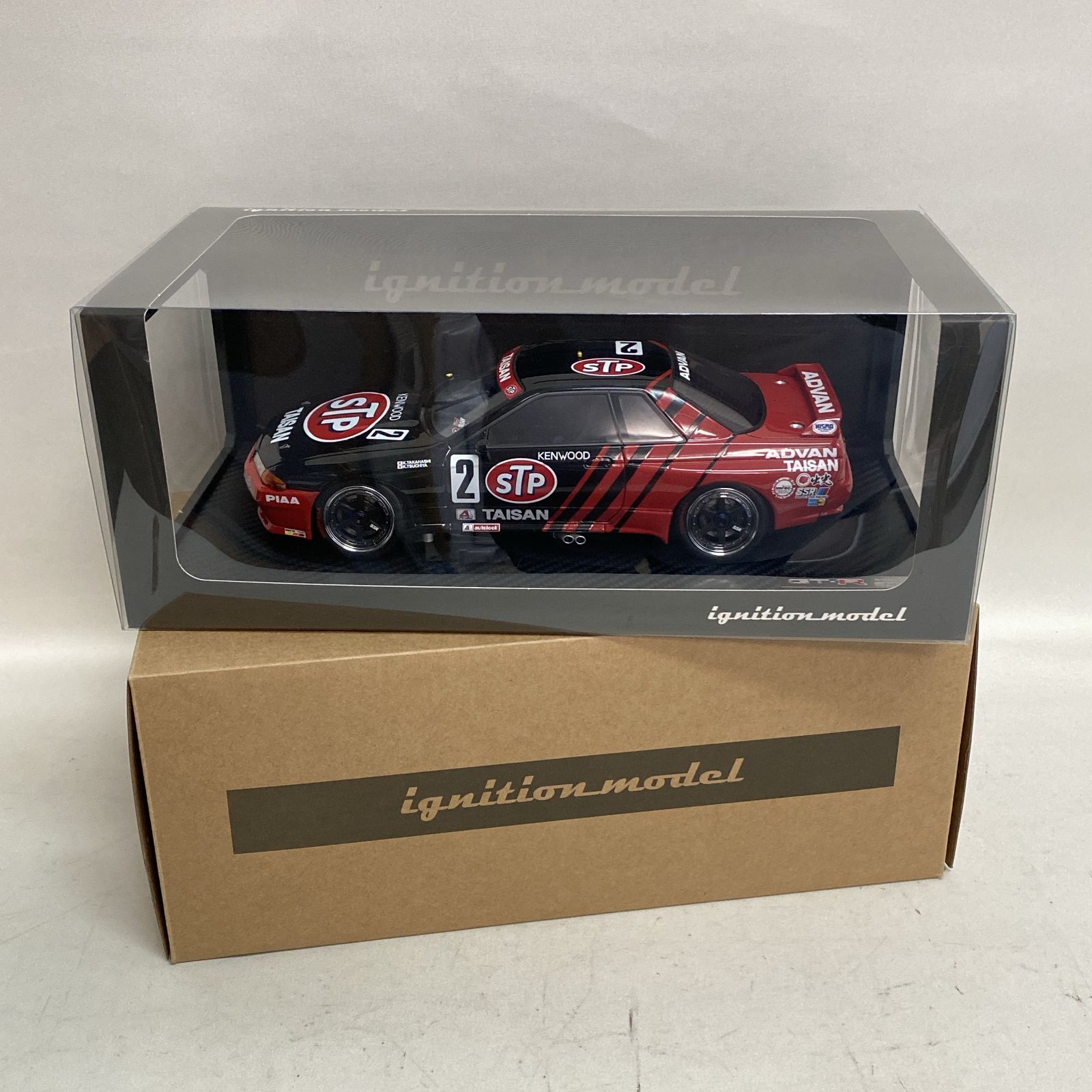 浜館45 1293 TK company STP TAISAN GT R 2 1993 JTC ignition model 1 18 ミニカー NISSAN スカイライン BNR 32 高橋国光 土屋圭一 品