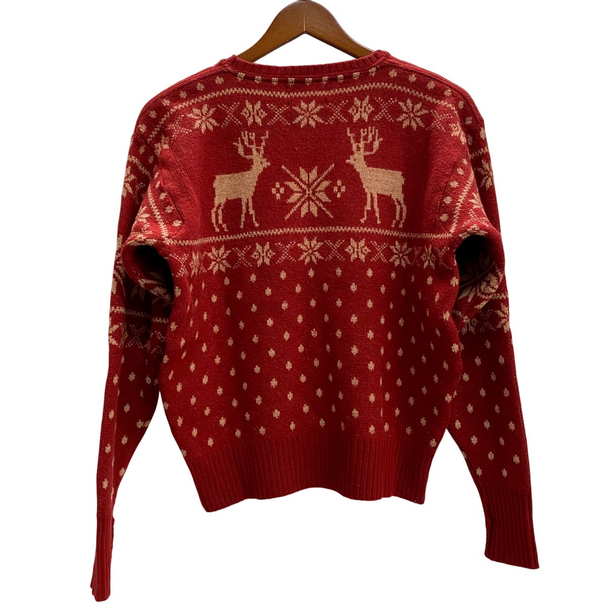 ダブルアールエル RRL 90's ノルディック柄 三ツ星 セーター レッド M