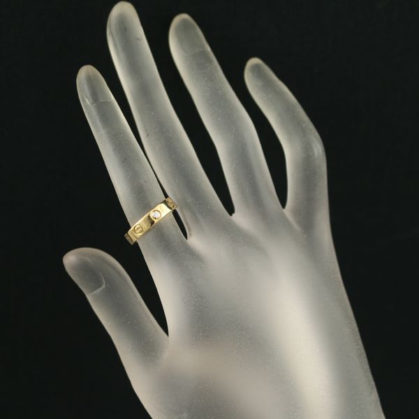 カルティエ ミニラブリング ダイヤ ダイヤモンド 1P SM 51号 K18YG