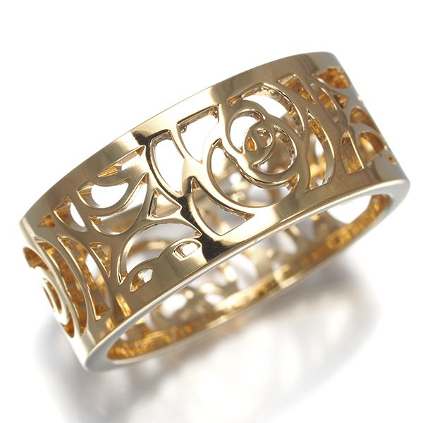 シャネル リング カメリア ミディアム 53号 K18YG #184147 - メルカリ