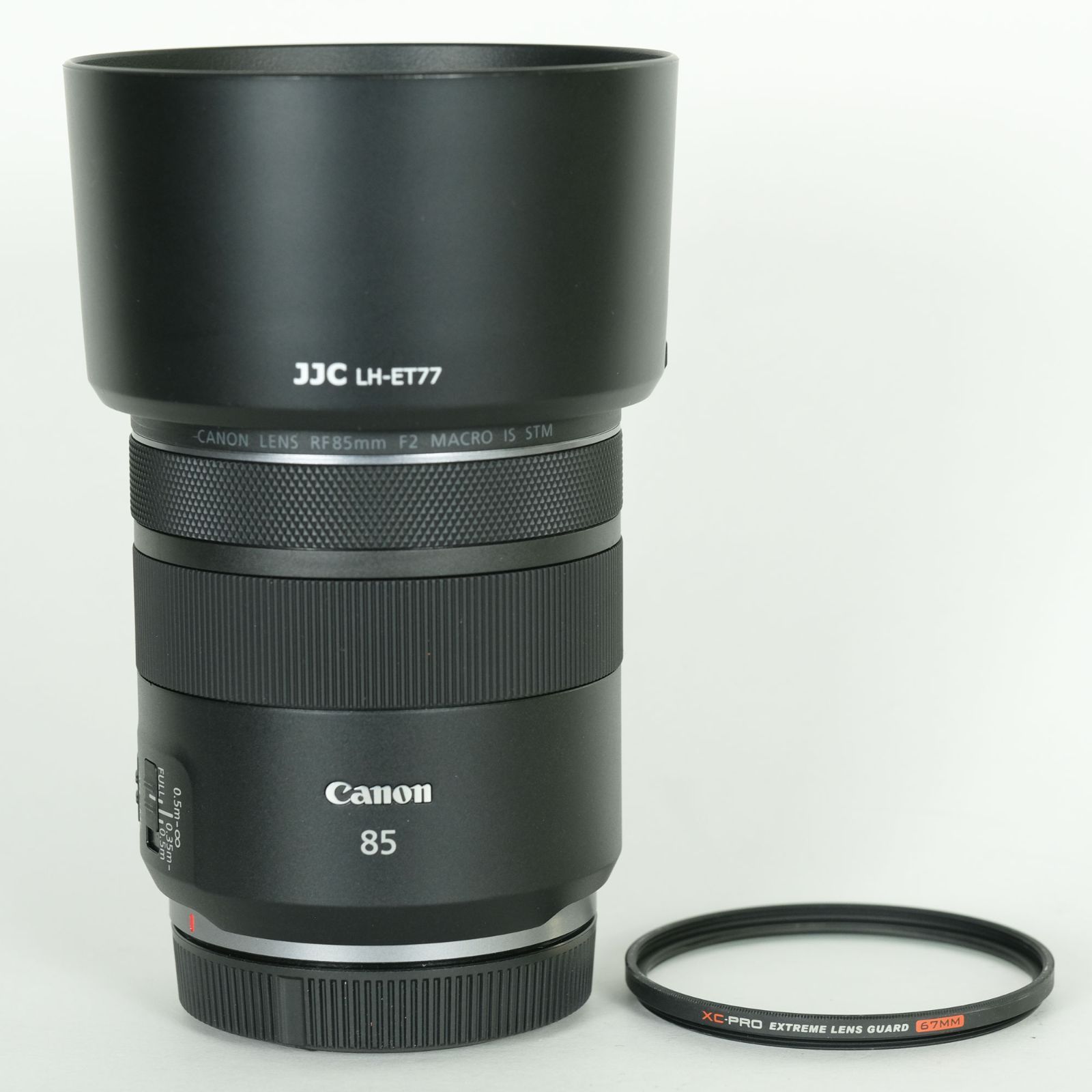 美品 | フィルター・フード付] Canon RF85mm F2 MACRO IS STM | Canon