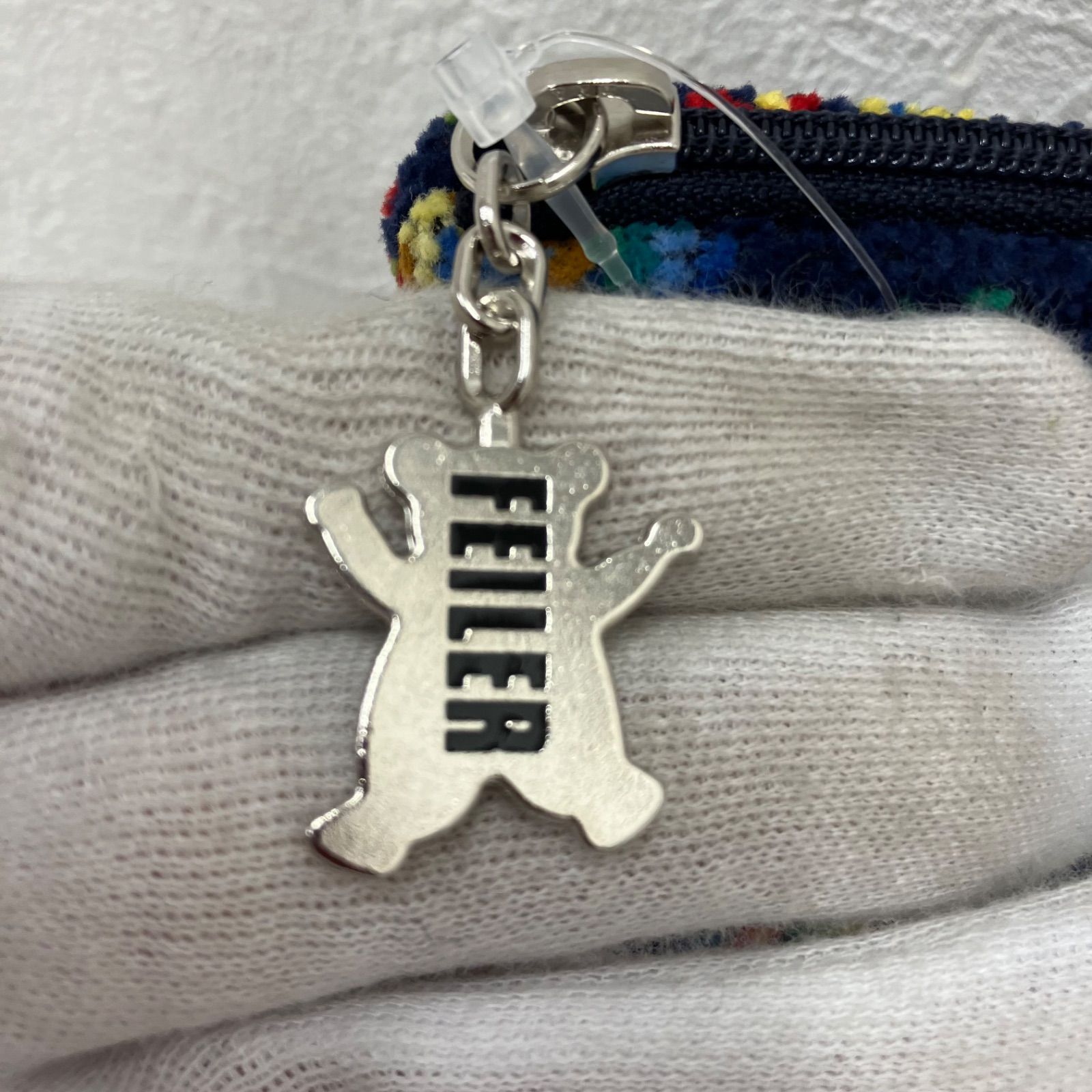 FEILER フェイラー　ハイジ　マルチケース　ブラック　くまちゃんファスナー ハイジ マルチケース HE-166023（銀座・WEB限定）(ブラック): FEILER