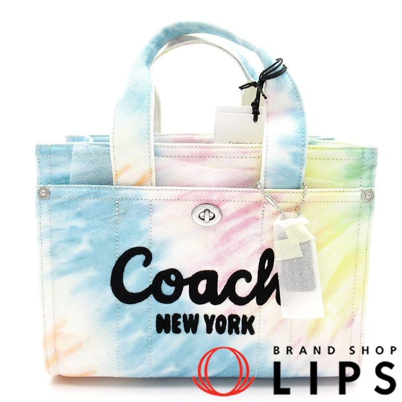 COACH レインボー　トートバッグ　未使用品 コーチ キャンバス COACH(コーチ) 中古・古着通販COACH トートバッグ&frasl;--&frasl;マルチカラー&frasl;ハンドバッグ シグネチャー