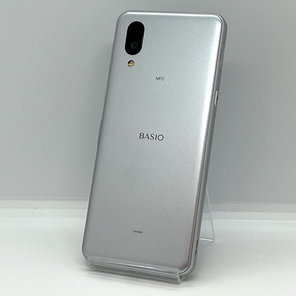 良品】BASIO active SHG09 au SIMフリー 64GB／4GB シルバー 5G