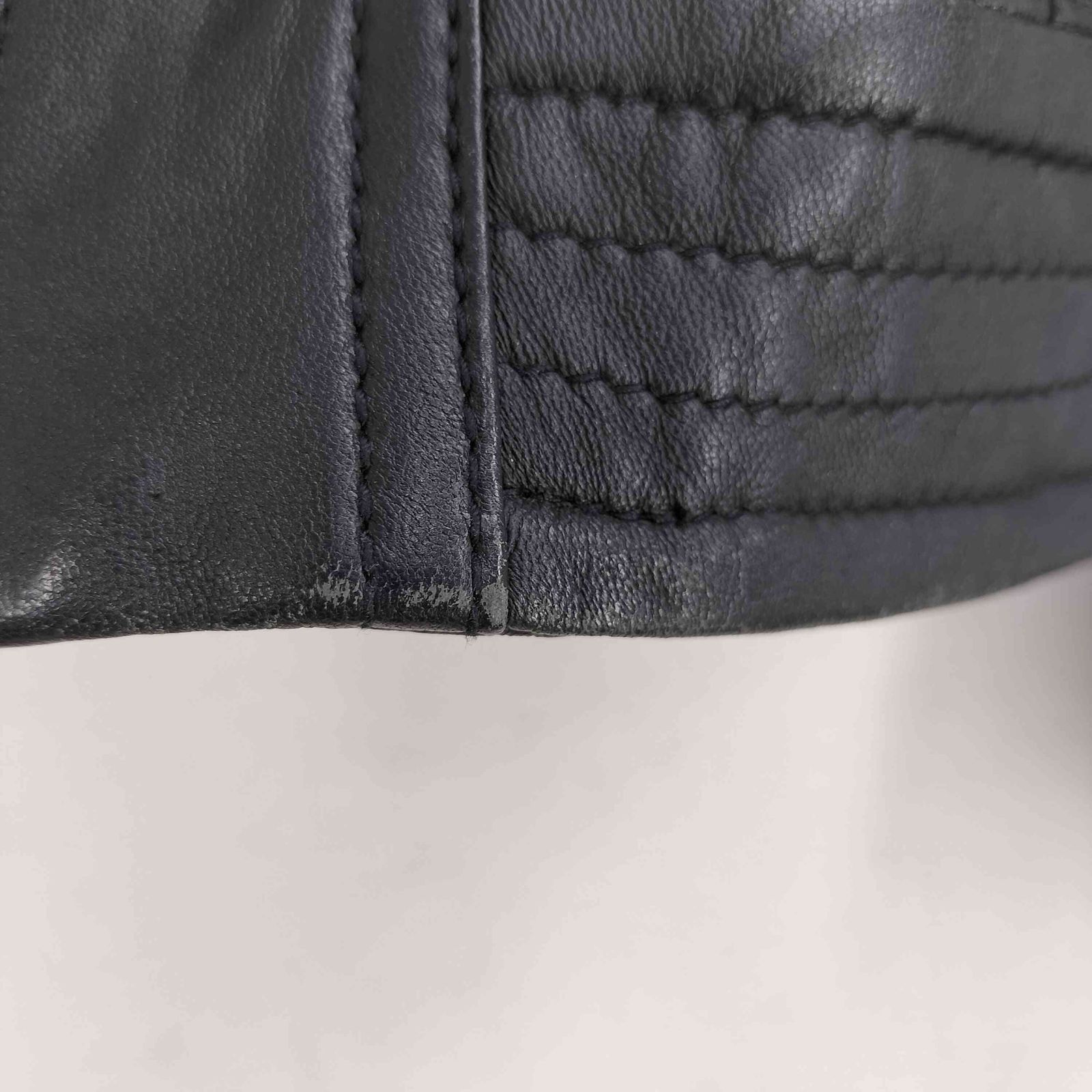 ビアッジョブルー Viaggio Blu 羊革 ノーカラー ライダーズジャケット