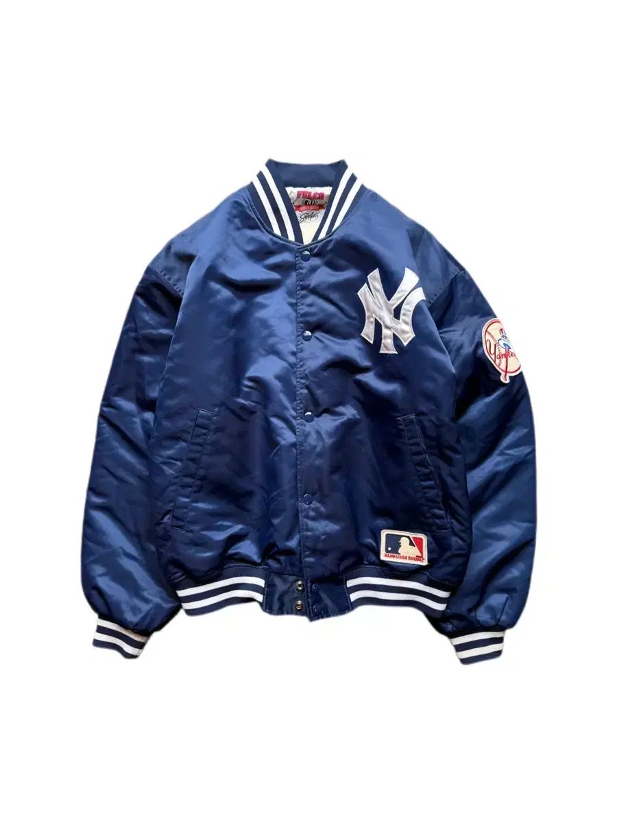 New York Yankees サテンジャケットLサイズ 80年代 NEW YORK ヤンキース サテン ジャケット L(XL) - メルカリ