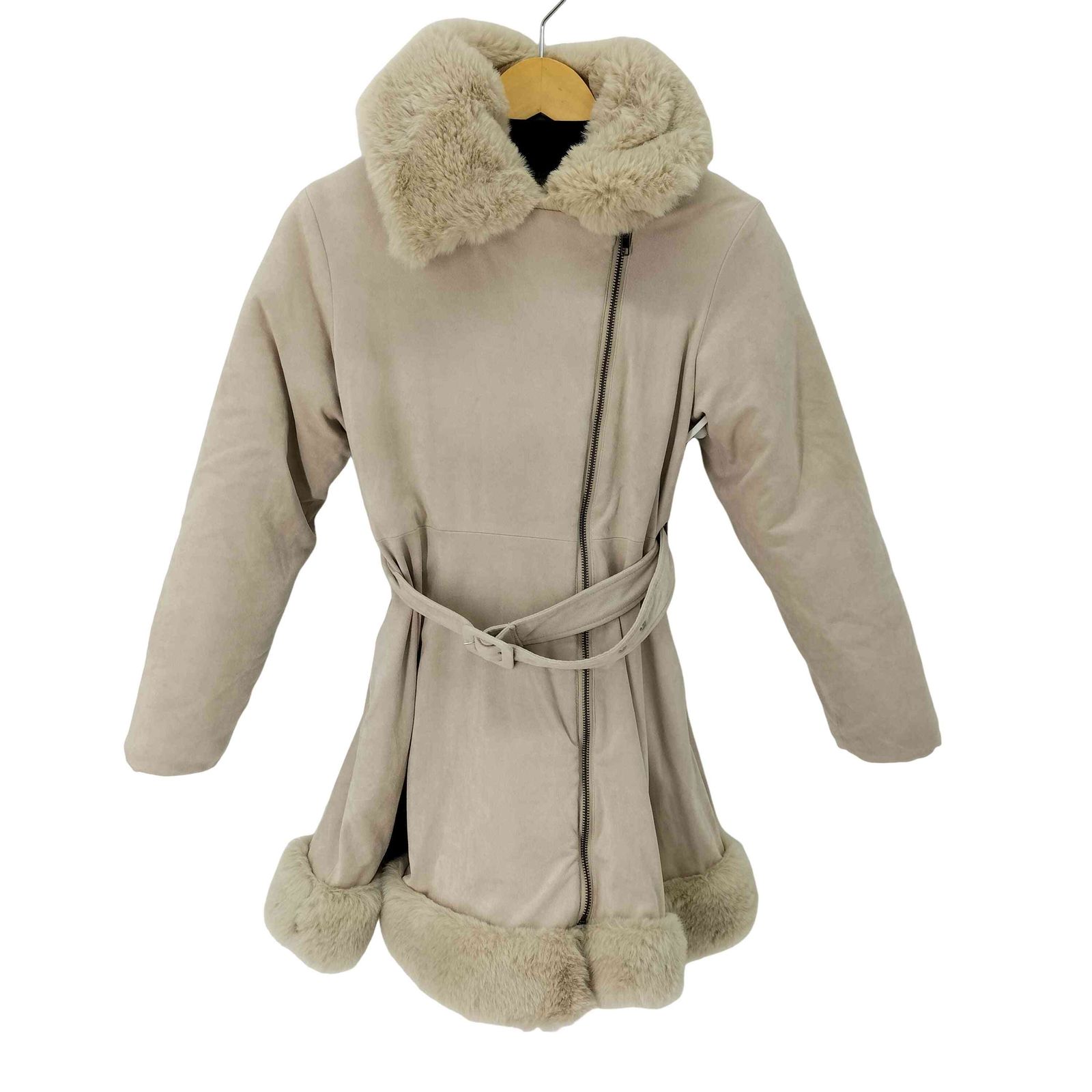 ダーリッチ Darich ファーボリュームフレアコート レディース Free-L