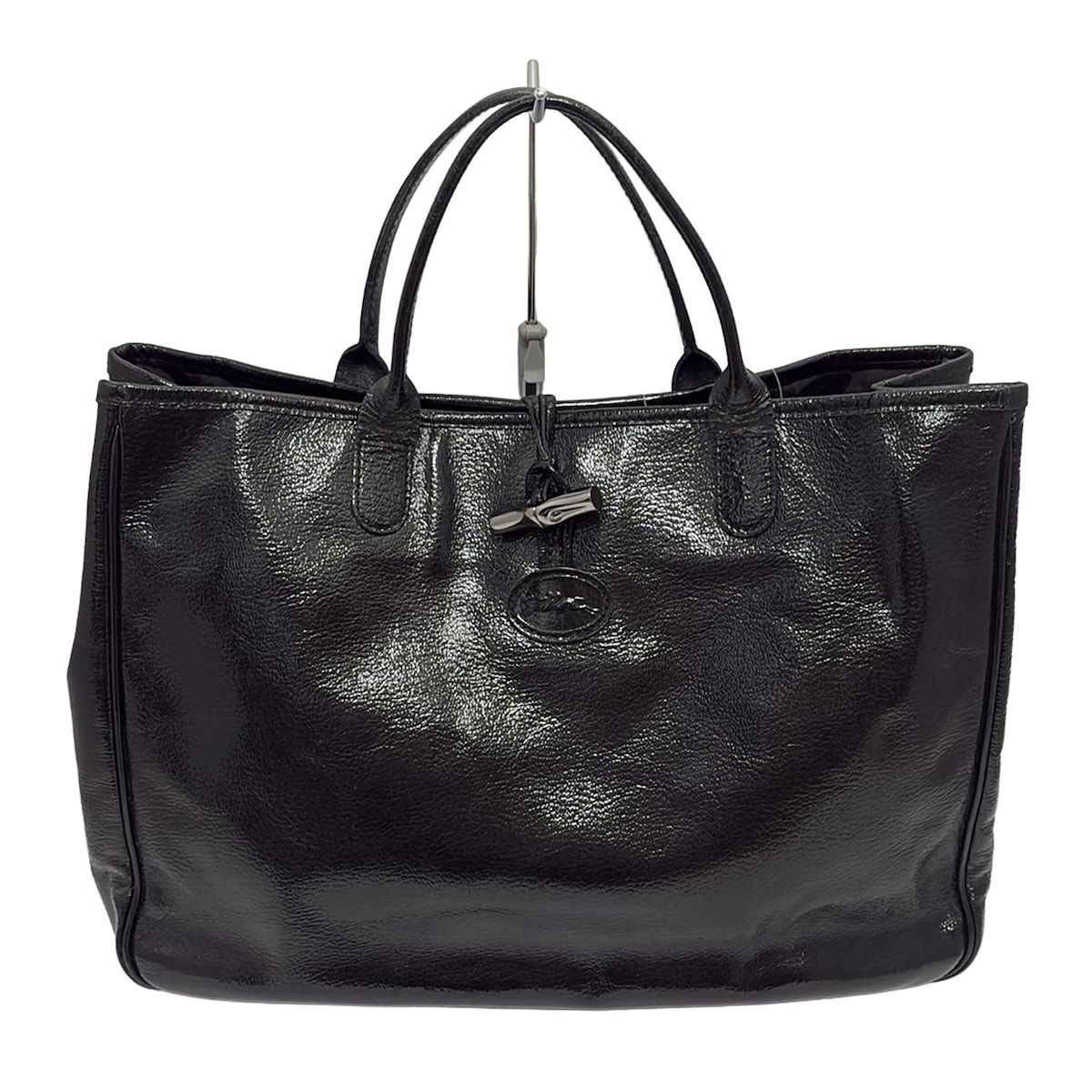 LONGCHAMP(ロンシャン) トートバッグ ロゾ 黒 レザー 【公式通販】