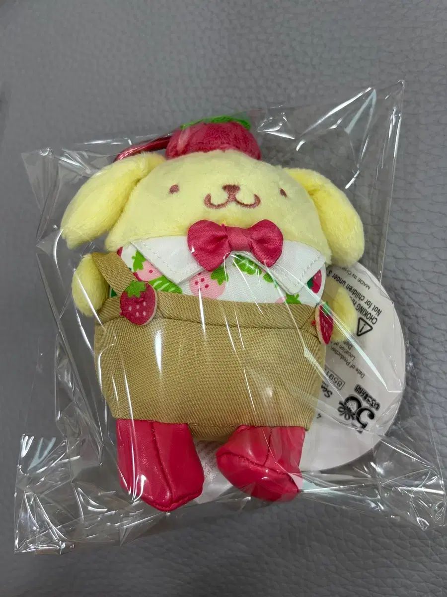 【限定品】ポムポムプリン　いちご　マスコット サンリオ ショップ いちご ポムポムプリン 限定モデル マスコット (正規品)