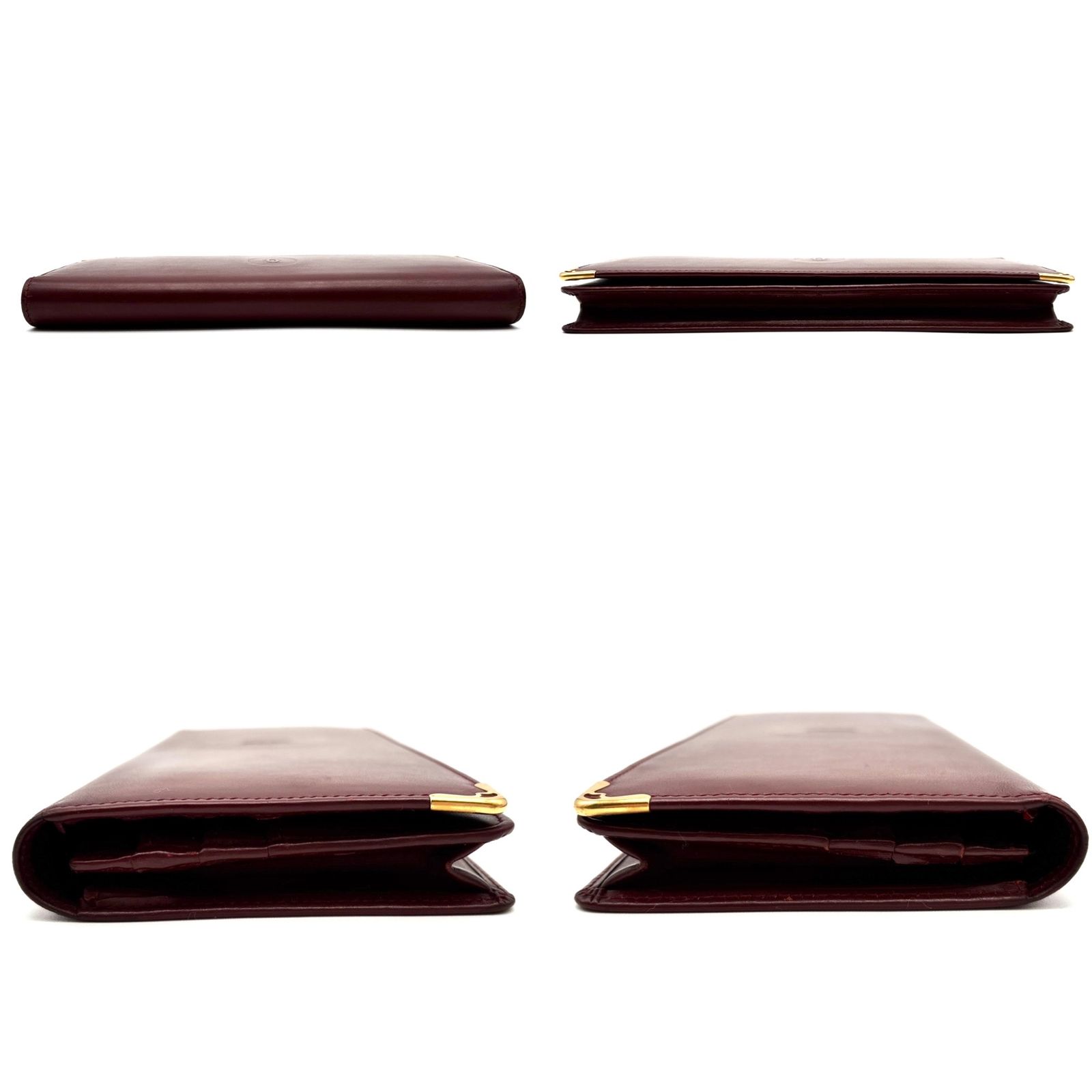 正規品・廃盤 Cartier カルティエ 長財布 マストライン ロゴ レザー