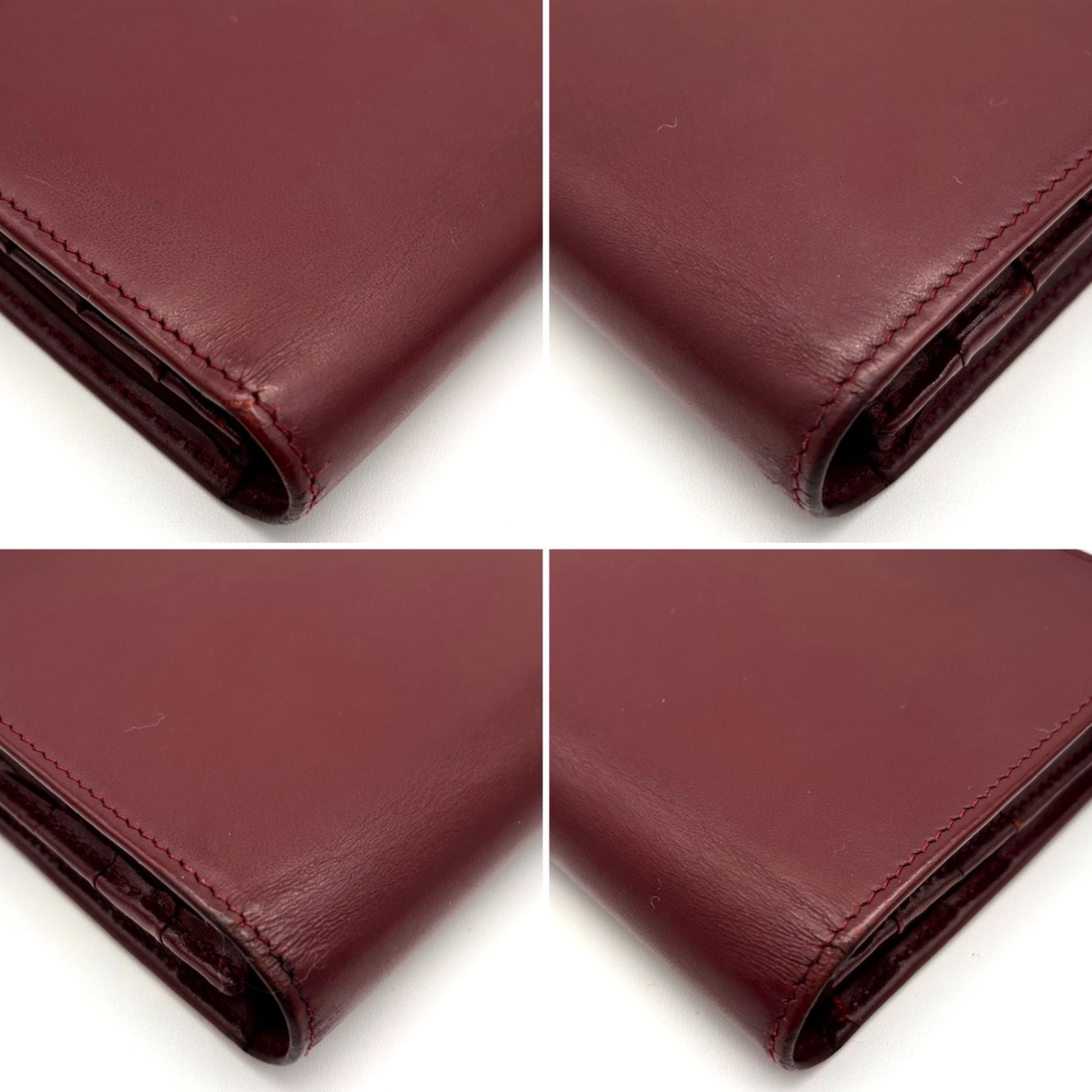 正規品・廃盤 Cartier カルティエ 長財布 マストライン ロゴ レザー