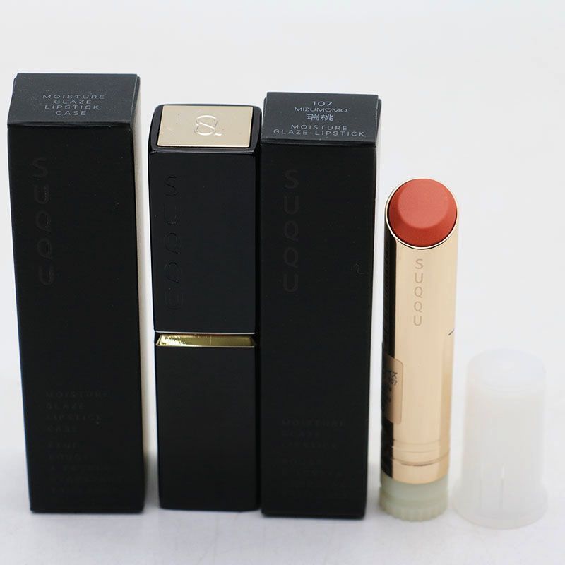 SUQQU 口紅 107 瑞桃 MIZUMOMO 限定色 モイスチャー グレイズ リップ