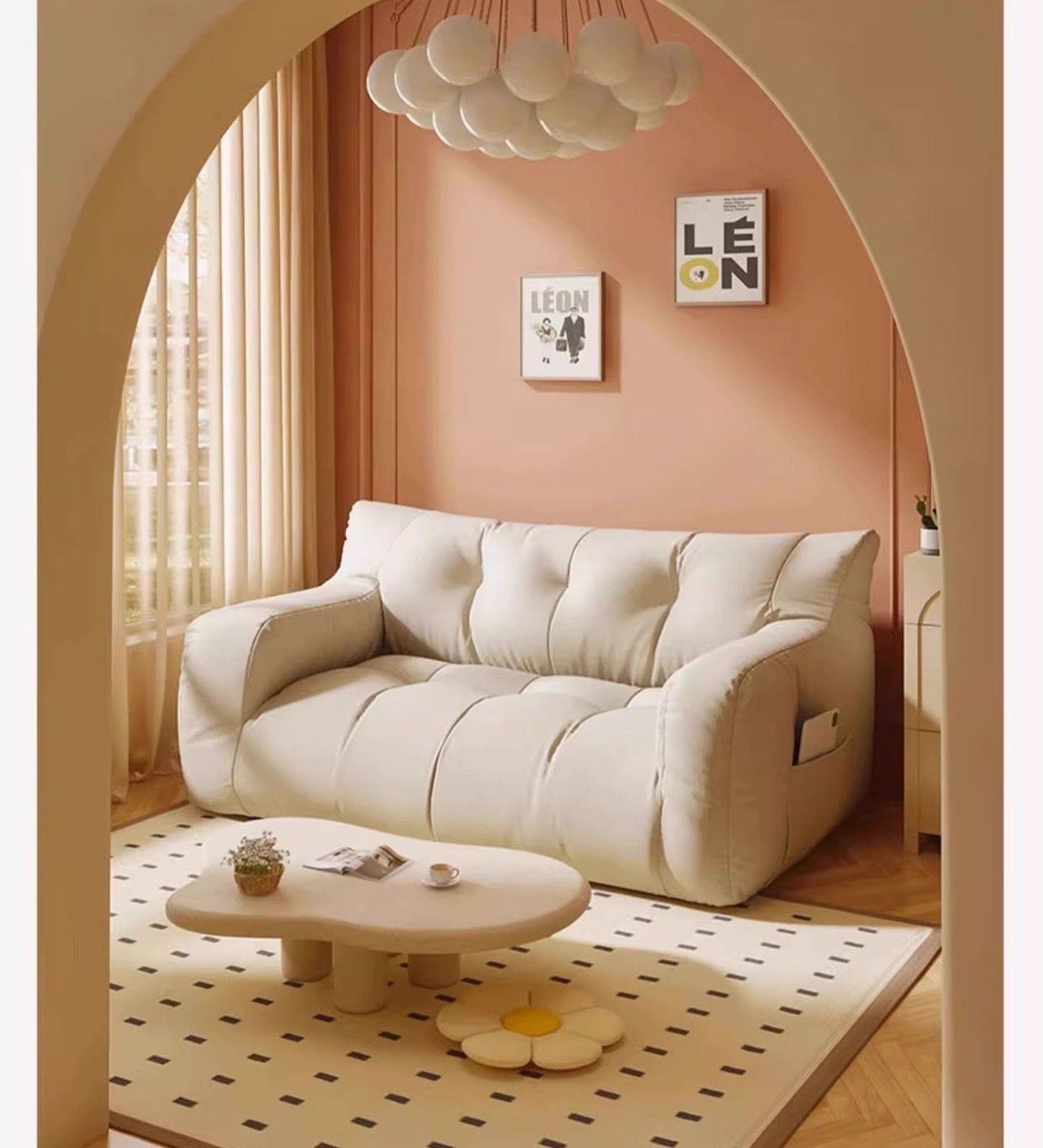 大好評☆ビーズクッション 洗えるカバー 座椅子ソファ 2人掛け KNK（株