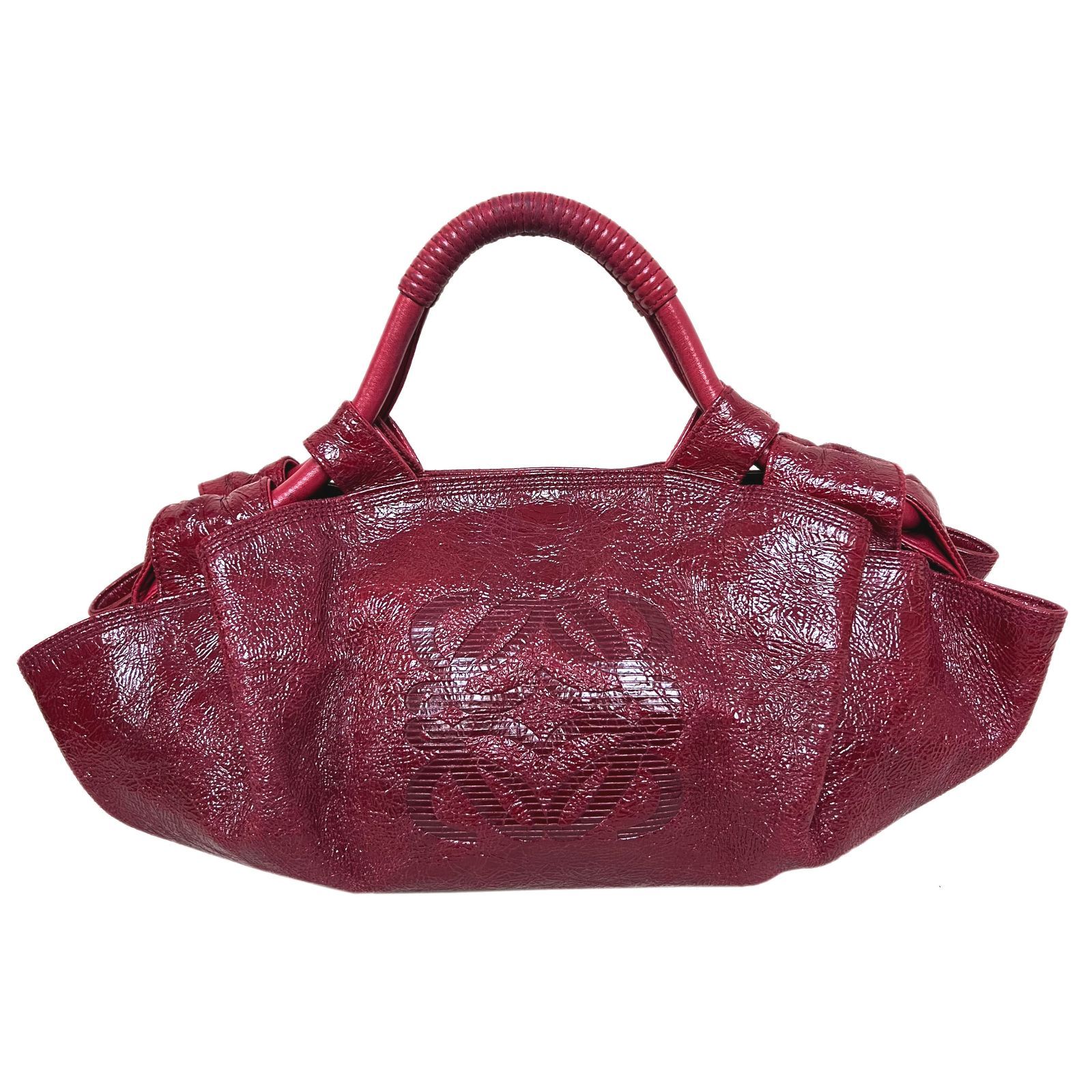 LOEWE ロエベ バッグ ナッパアイレ ハンド アナグラム ロゴ ボルドー