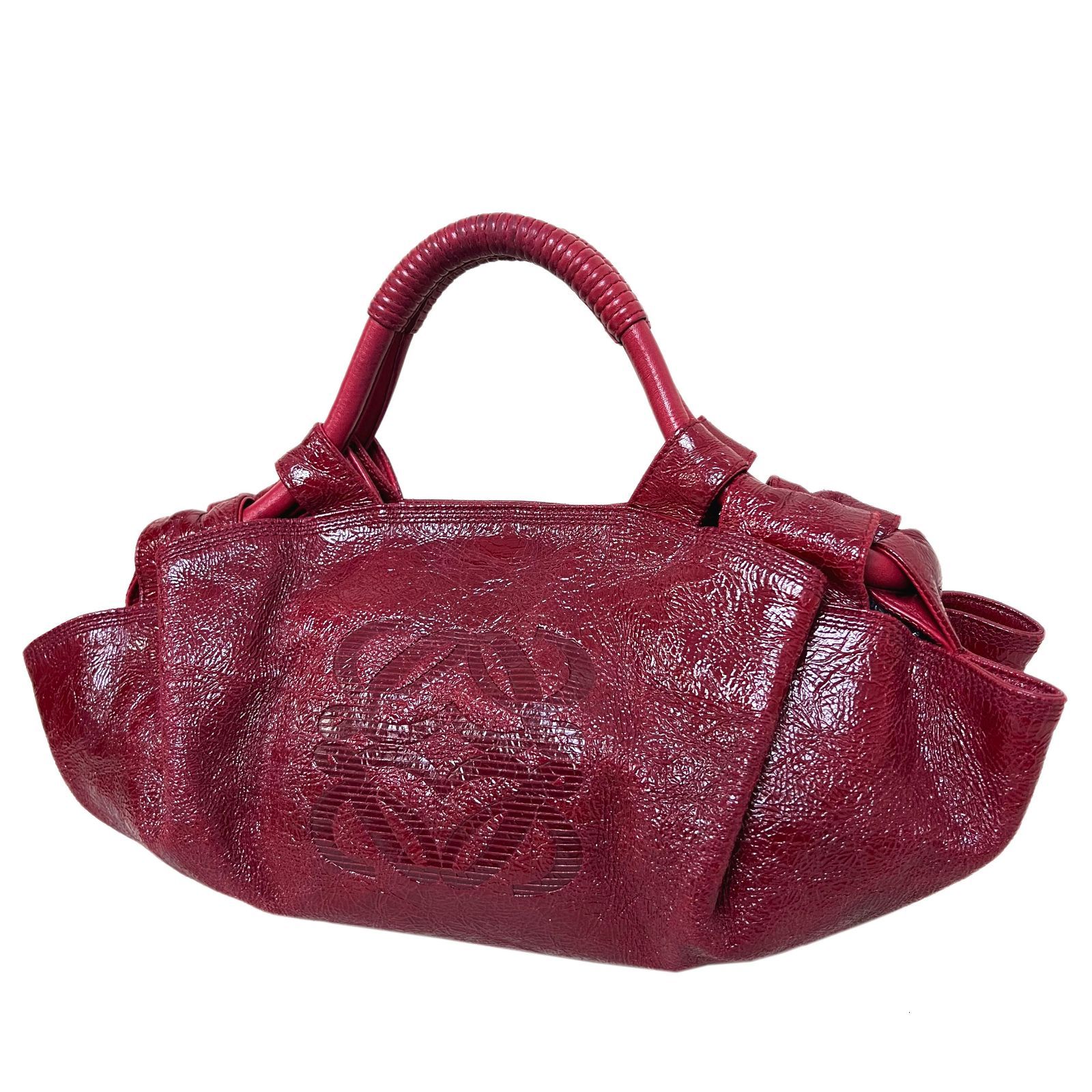 LOEWE ロエベ バッグ ナッパアイレ ハンド アナグラム ロゴ ボルドー