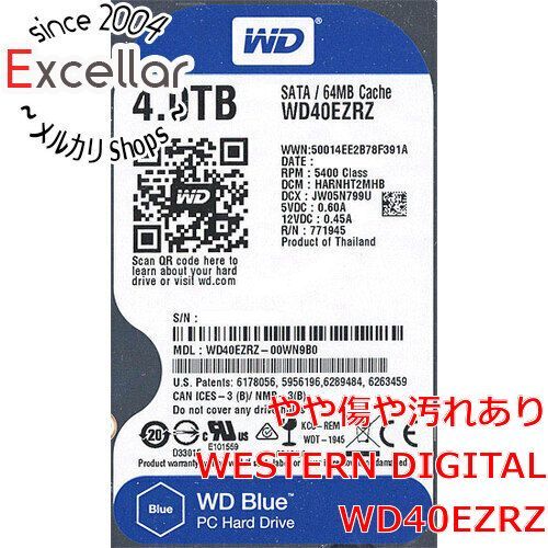 bn:18] Western Digital製HDD WD40EZRZ 4TB SATA600 5400 2000～3000