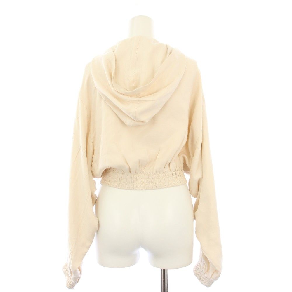 プラダ PRADA 22年製 ジップアップパーカー 長袖 シルク