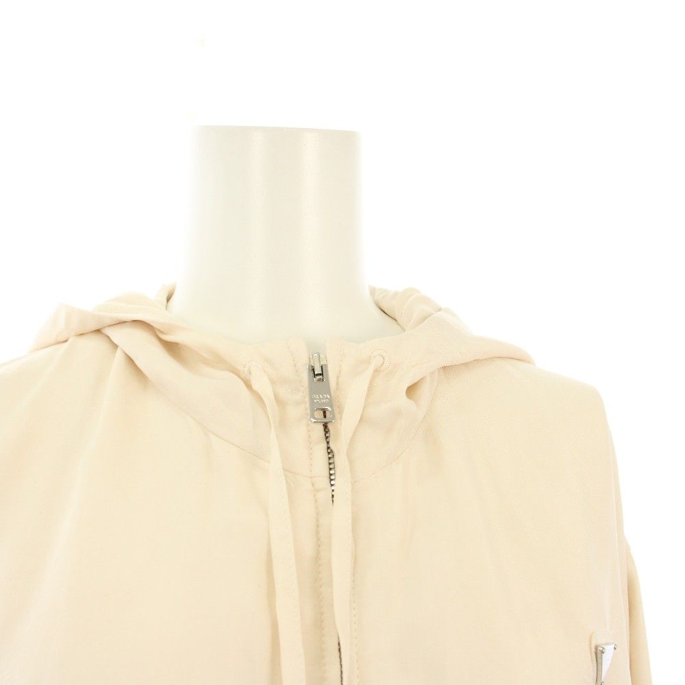 プラダ PRADA 22年製 ジップアップパーカー 長袖 シルク