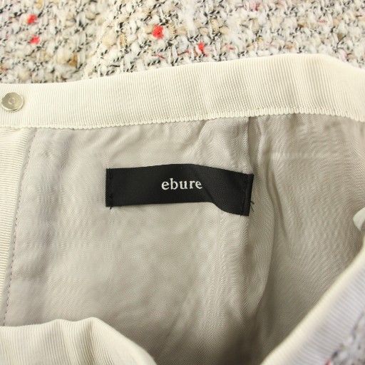 エブール ebure スパークルミックスツィード スカート タイト ロング