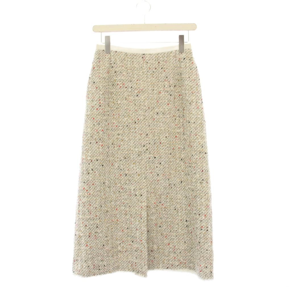 エブール ebure スパークルミックスツィード スカート タイト ロング