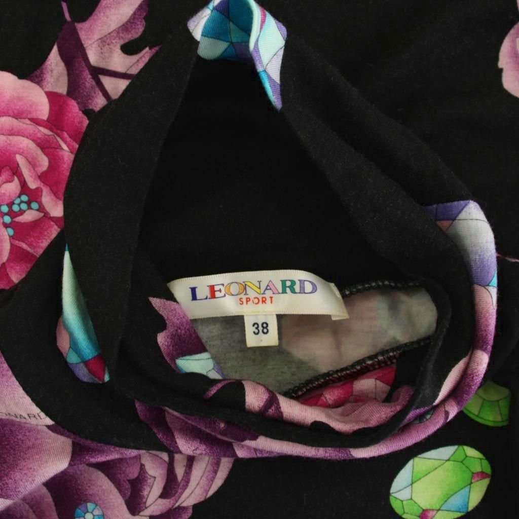 レオナールスポーツ LEONARD SPORT カットソー 長袖 38 黒 マルチ