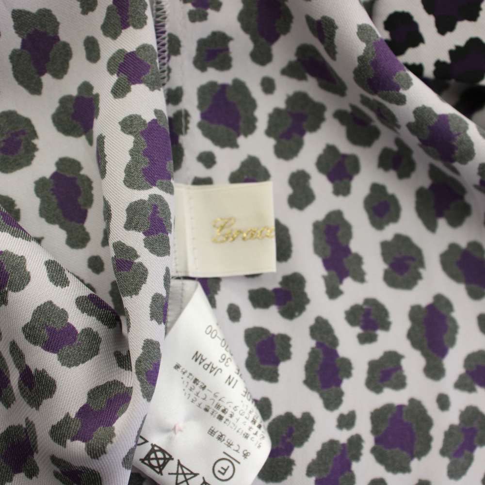 グレースクラス GRACE Class 22AW レオパードフリルシャツワンピース  