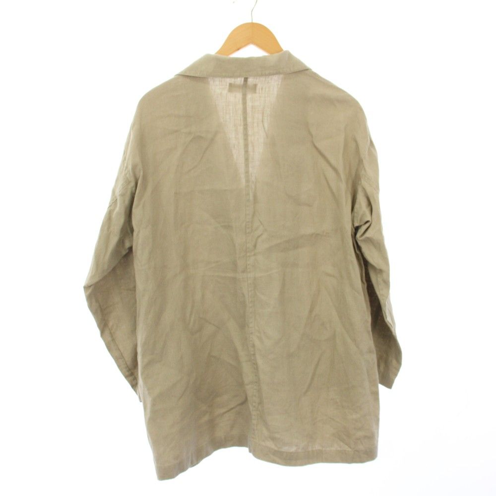 kagure（かぐれ） リネン テーラードジャケット 麻 グレージュ サイズF かぐれ KAGURE テーラードジャケット リネン F ベージュ GA44-27M003