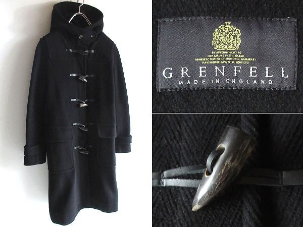 英国製 GRENFELL グレンフェル チンスト付 ウール カットパイル