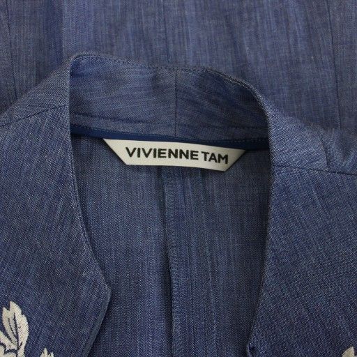 ヴィヴィアンタム VIVIENNE TAM ジャケット フラワー刺繍 リネン混 1