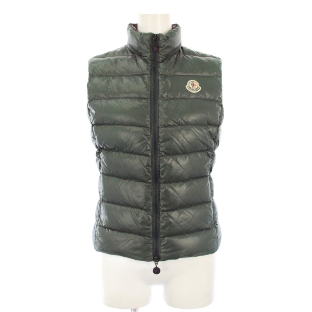 モンクレール MONCLER GHANY GILET ダウンベスト スタンドカラー 00 緑