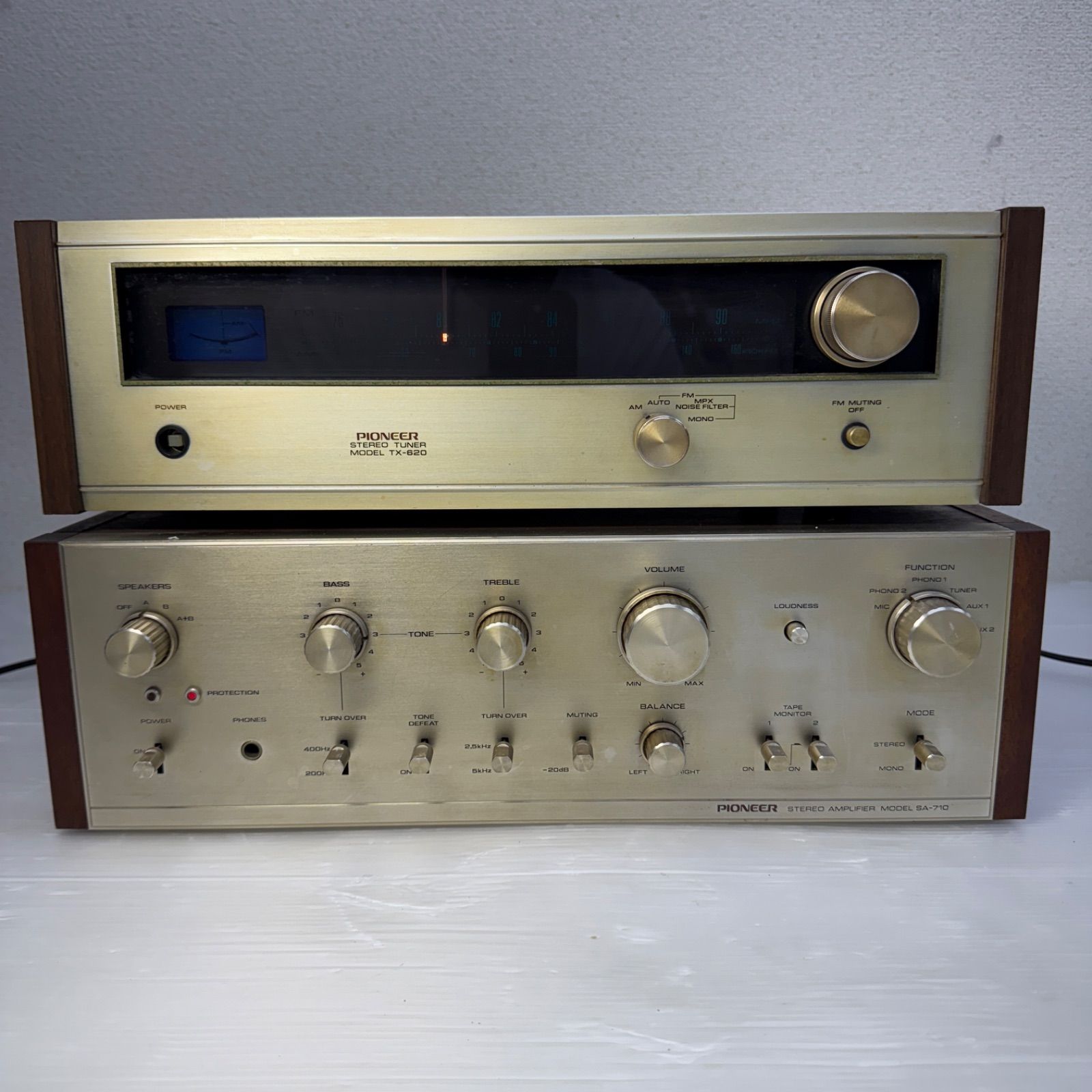 ☆パイオニア Pioneer☆TX-620 ステレオチューナー SA-710 ステレオ
